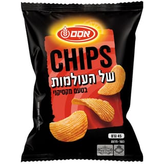אסם צ'יפס גלי מקסיקני 45 גרם
