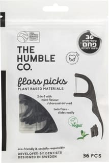 THE HUMBLE קיסמי חוט דנטלי פחם 36 יח