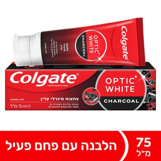 משחת שיניים אופטיק ווייט עם פחם פעיל