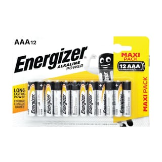 אנרג'ייזר סוללות מקס אלקליין פאוור AAA 1X12