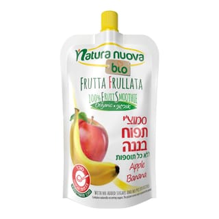 נטורה נובה - סמוזי תפוח בננה אורגניים