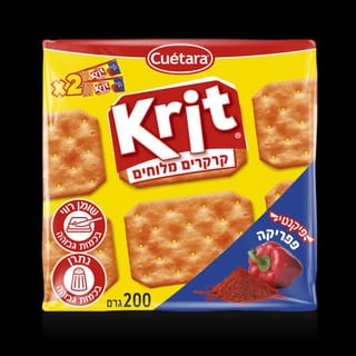 קרקרים מלוחים פפריקה