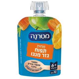 מטרנה מחית תפוח מנגו גזר פאוץ' 90 גרם