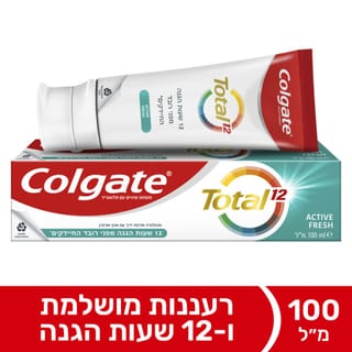 קולגייט טוטאל משחה פסים מרעננים 100 מל