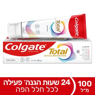 קולגייט משחת שיניים טוטאל אוריג'ינל 100 מ"ל