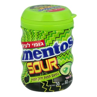 מסטיק חמוץ מנטוס בטעם תפוח ירוק