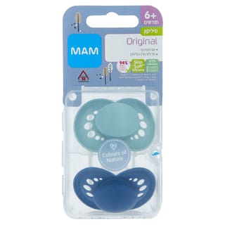 מוצץ לתינוק ללא ביספנול 6+ מאם 2 יחידות